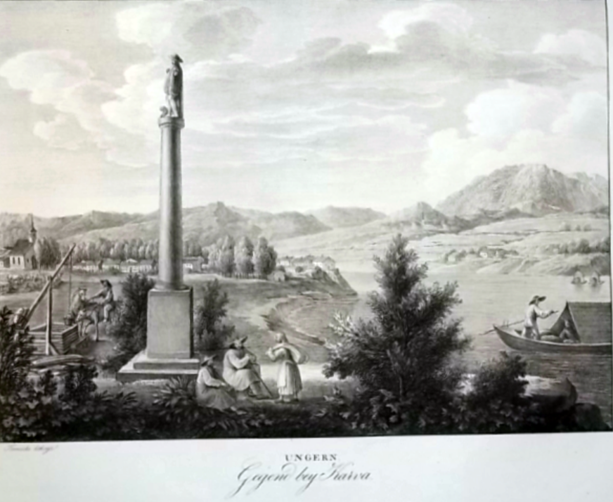 Karva egy 1800-as évek első feléből származó metszeten (Kunike)